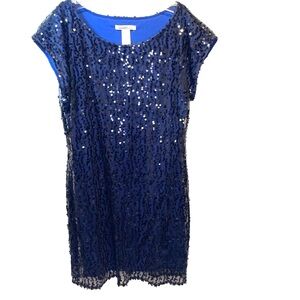 Laundry by Design - Blue Sequin Dress Women’s Large